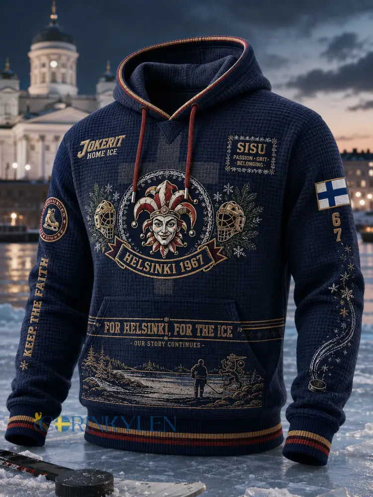 Herrens Finland Ishockey Jokerit Långärm Hoodie Långärm - A / S