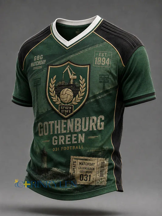 Herrens svenska fotbollsklubb Gais Lovers V-hals T-shirt - A / S