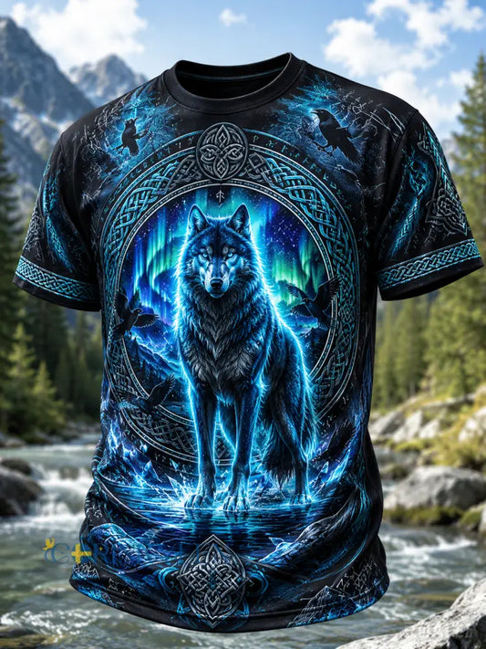 Herrens vikinga korta ärmar T-shirt - A / S