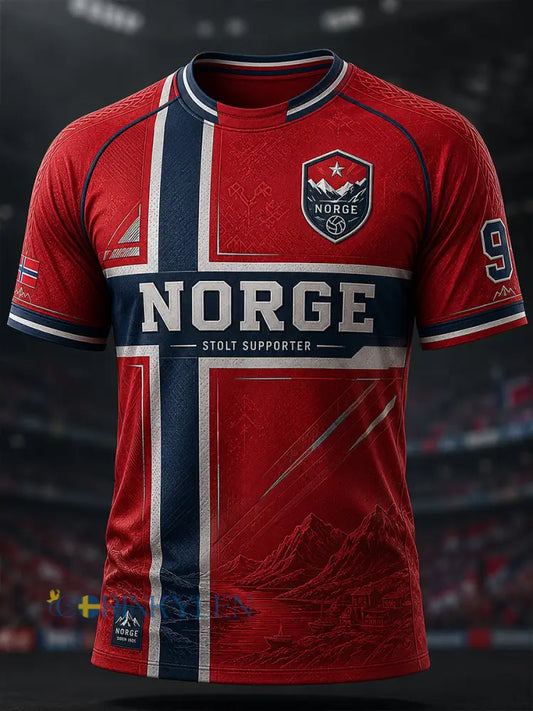 Herrlig vikingtröja från Norge med korta ärmarna - A / S