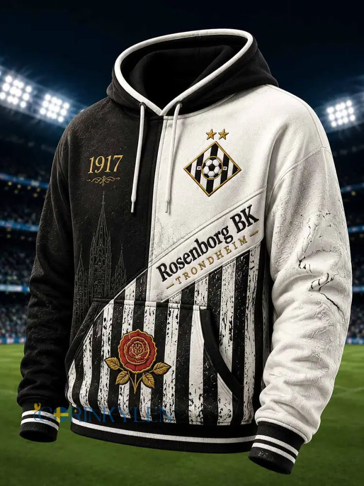Herrlig vintage-RBK-fotbollströja med tryckt huvudjacka - som bild / S