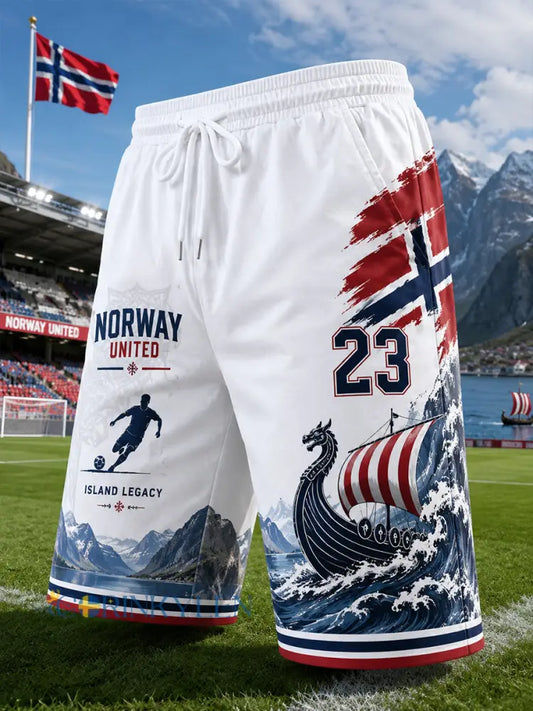 Herrliga sportbyxor med vikinga- och fotbollsmotiv - A / S
