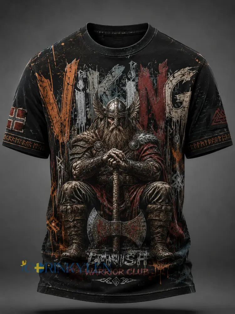 Herrligan danska vikingar T-shirt med korta ärmar - A / S