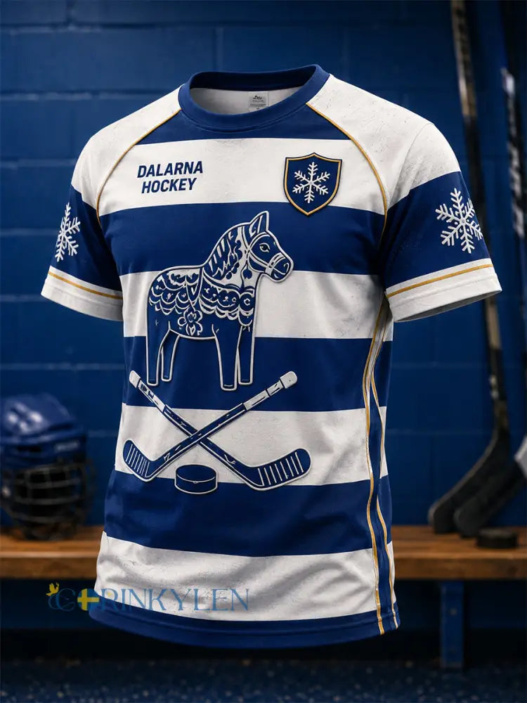 Herrligan Svensk ishockey Leksands IF Fans Älskare kortärmad t-shirt - A / S