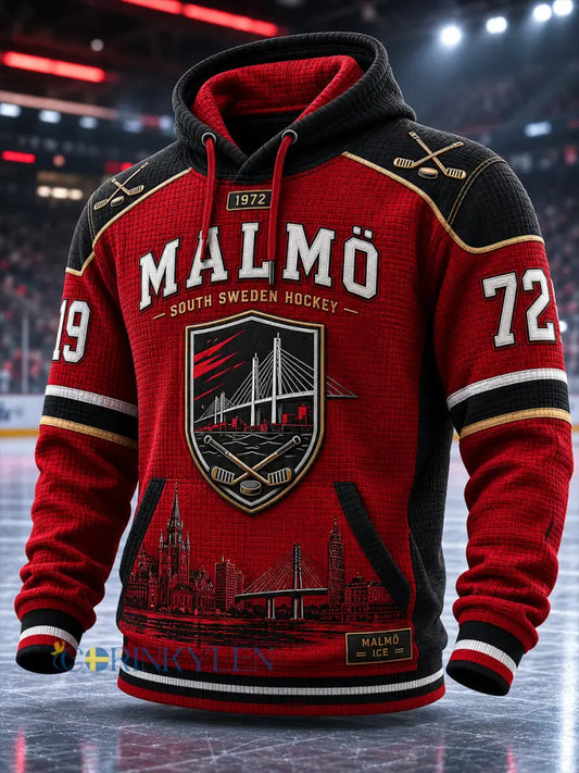 Herrliggande svedsk ishockeytröja med luv och fickor för Malmö Redhawks-fans och älskare - A / S