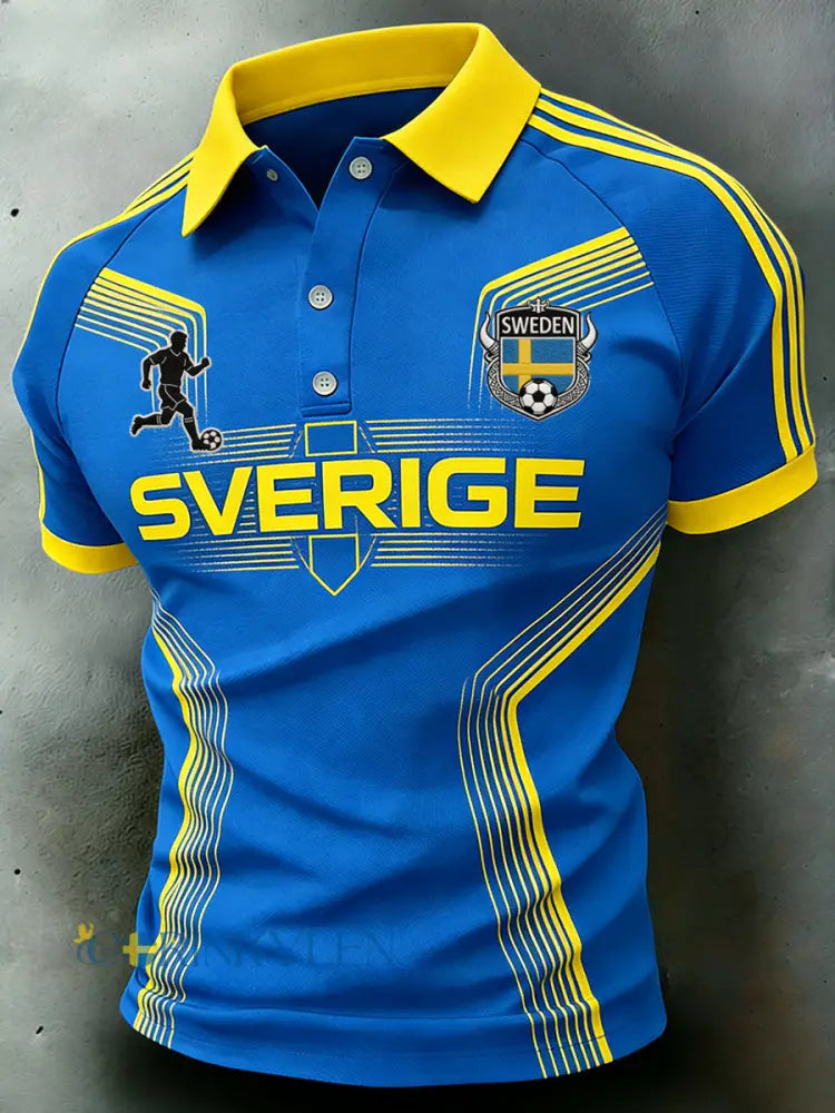 Herrpolotröja i sportig stil med färgblock och raglanärmar korta ärmar - A / S