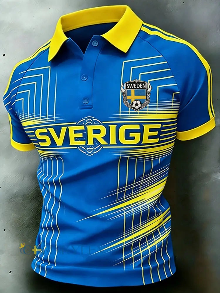 Herrpolotröja i sportig stil med färgblock och raglanärmar korta ärmar - A / S