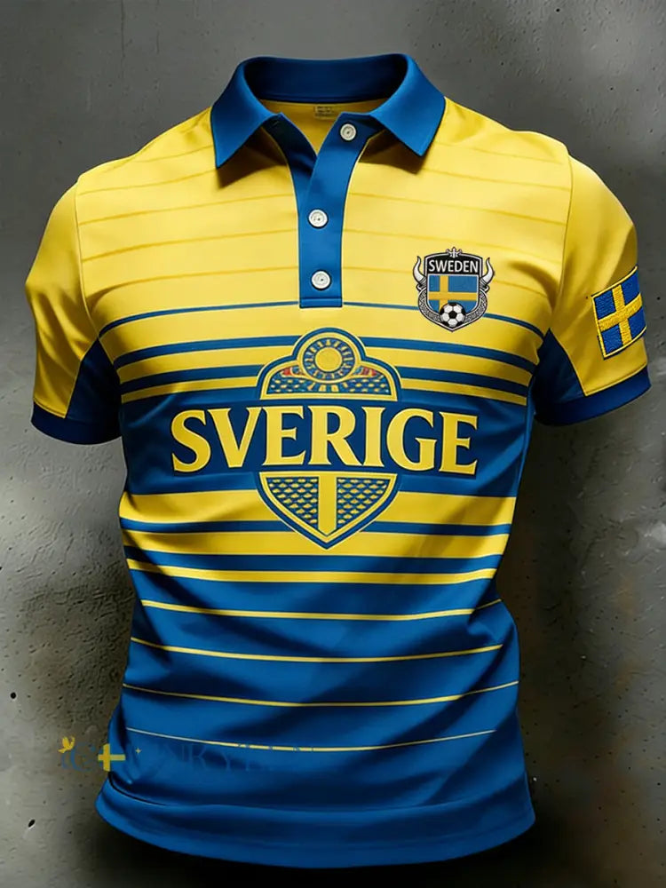 Herrpolotröja i sportig stil med färgblockering och korta ärmar - A / S
