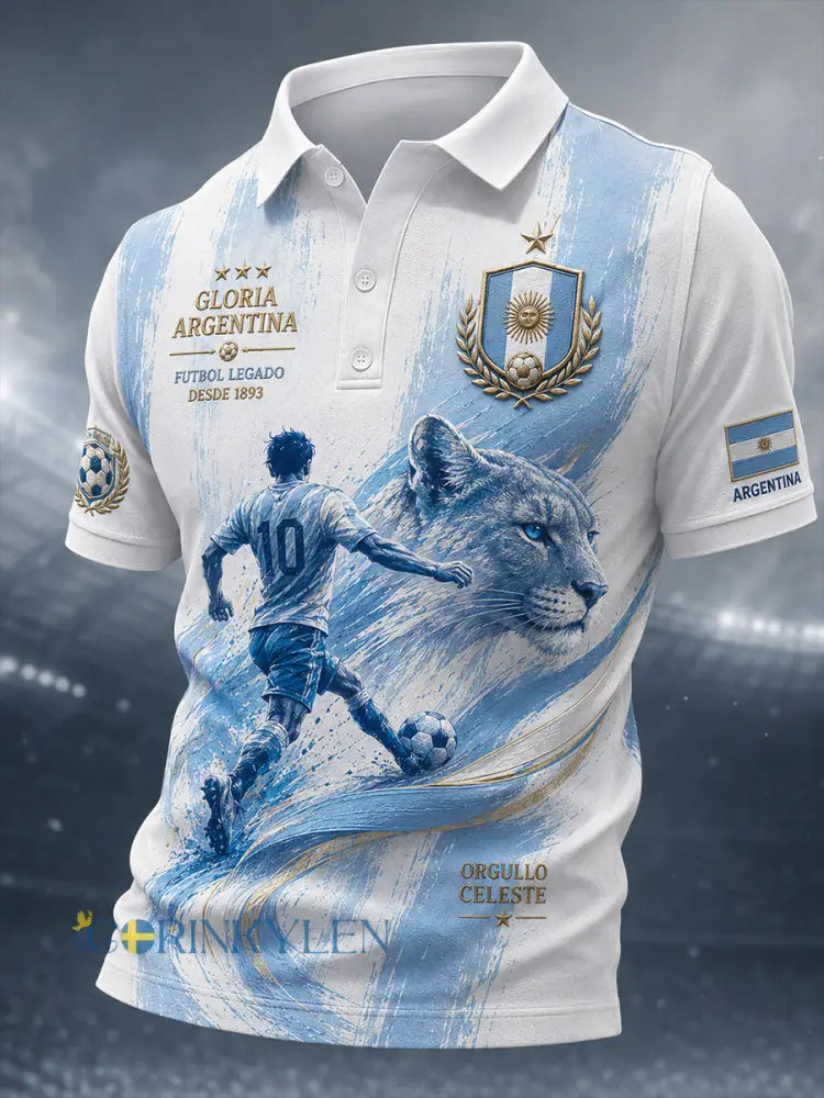 Herrpolskjorta med kort ärm legendarisk stjärna minnesgrafik - A / S