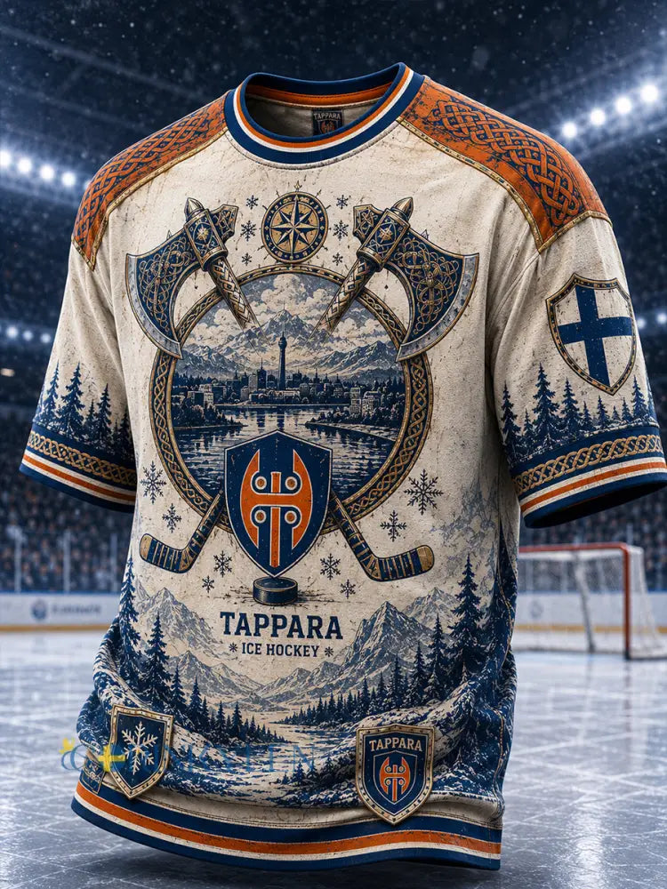 Herrskjorta i ishockeystil från Finland med korta ärmar Tappara - A / S