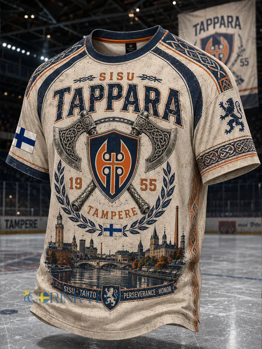 Herrskjorta i ishockeystil från Finland med korta ärmar Tappara - A / S