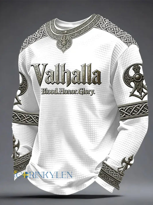 Herrtopp i vikingastil med valhallamönster - som bild / S