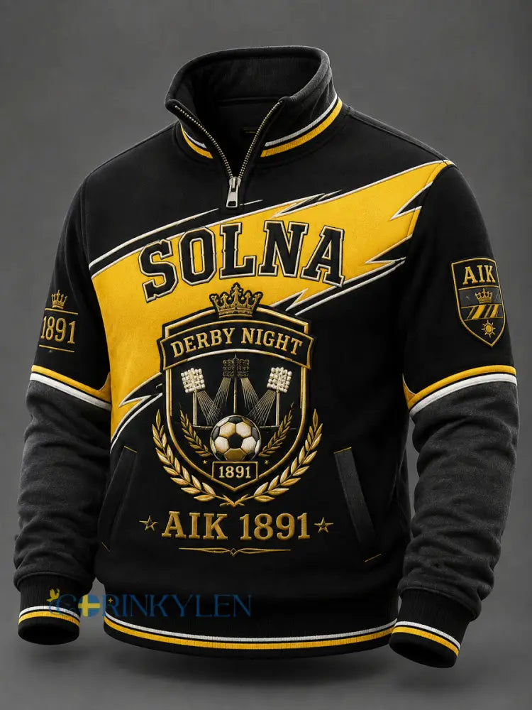 Herrtröja i AIK Solnas traditionella stil från 1891 - som bild / S