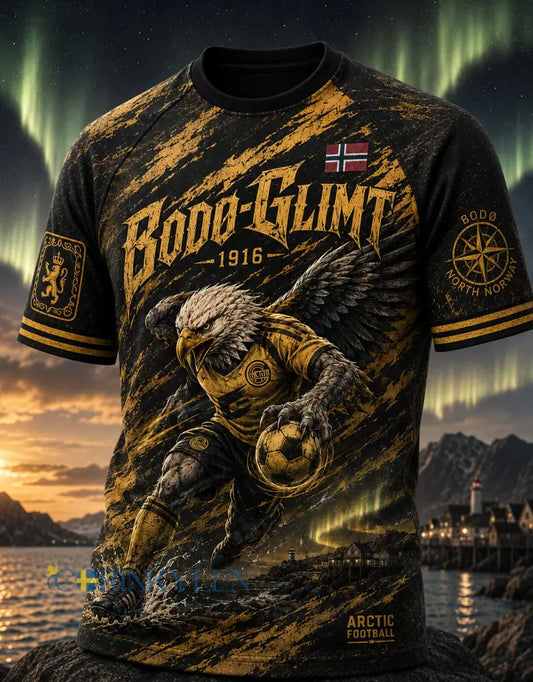 Herrtröja i fotbollsstil från Norway Football med korta ärmar modell Bodø/Glimt - A / S