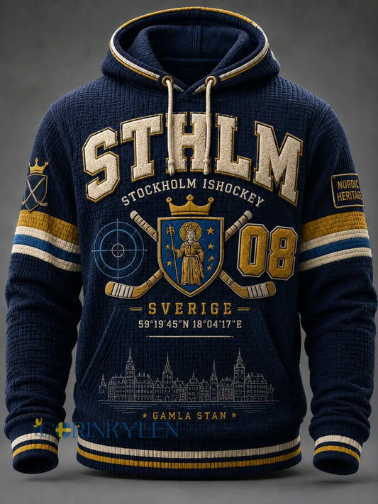 Herrtröja i oversize med fallande axlar och fickor från Djurgården Hockey Sverige - A / S