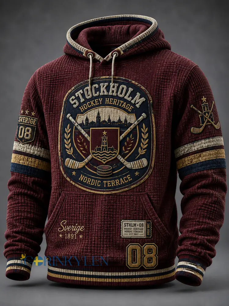 Herrtröja i oversize med fallande axlar och fickor från Djurgården Hockey Sverige - A / S