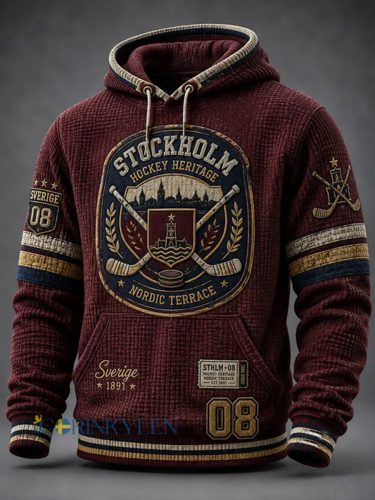 Herrtröja i oversize med fallande axlar och fickor från Djurgården Hockey Sverige - A / S