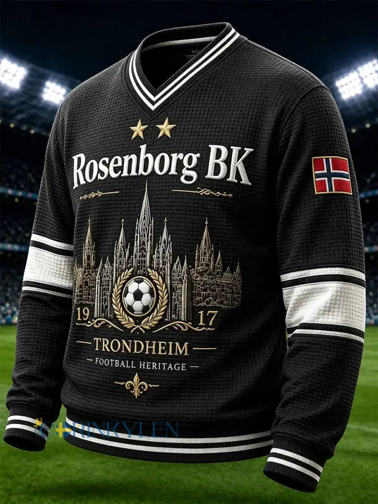 Herrtröja i retrostil från RBK med fotbollsmotiv - som bild / S