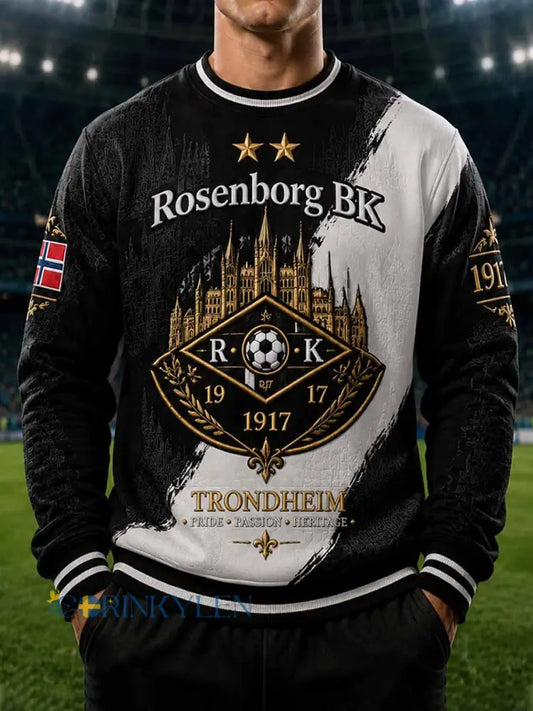 Herrtröja i retrostil från RBK med fotbollsmotiv - som bild / S