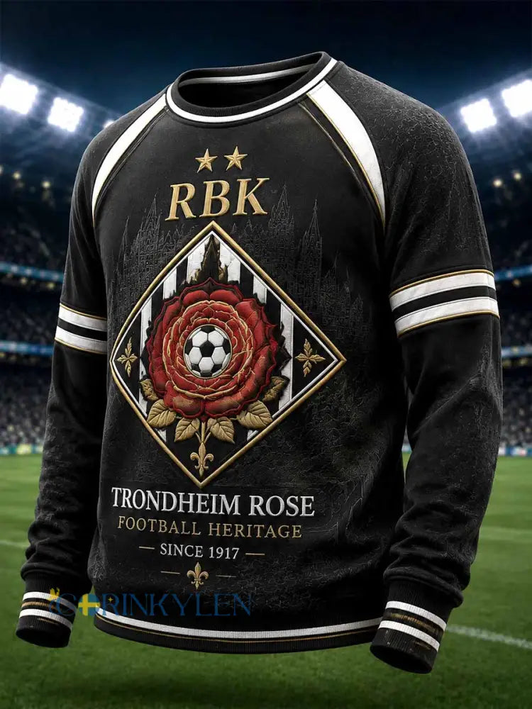 Herrtröja i retrostil från RBK med fotbollsmotiv - som bild / S