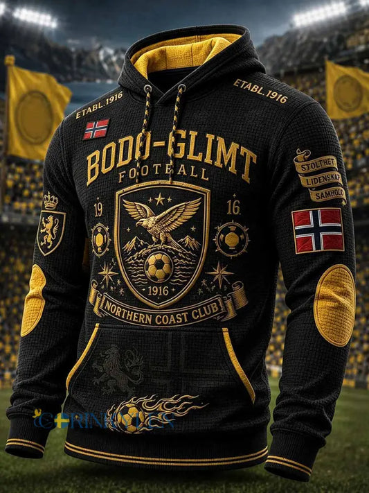 Herrtröja i retrostil med fotbollsmotiv från Bodø - As picture / S