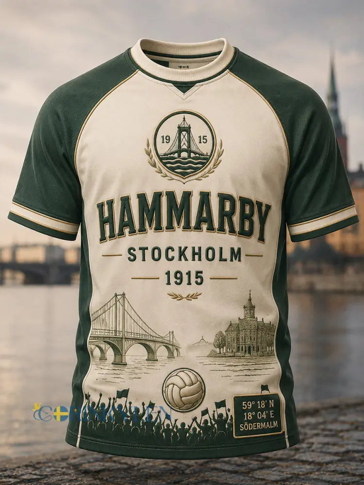 Herrtröja i svensk fotboll – favorit för Hammarby-supportrar kortärmad t-shirt - A / S