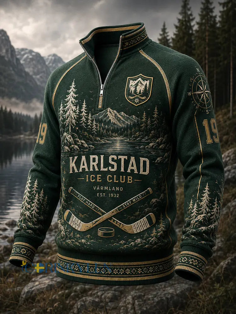Herrtröja i svensk ishockey för Färjestad BK-fans och älskare långärmad - A / S