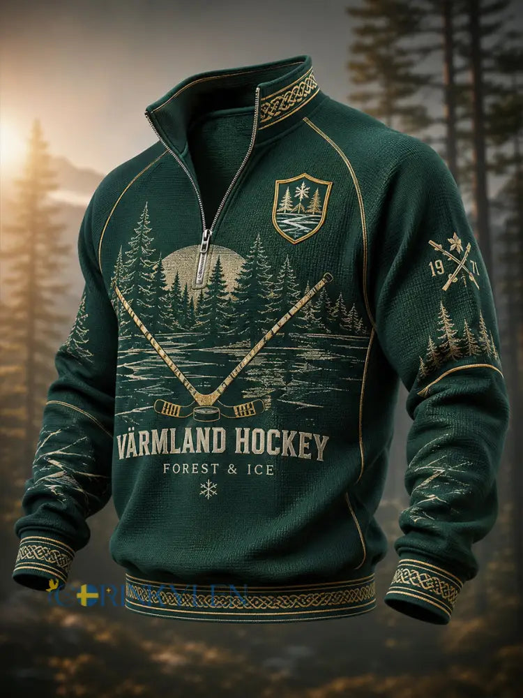 Herrtröja i svensk ishockey för Färjestad BK-fans och älskare långärmad - A / S