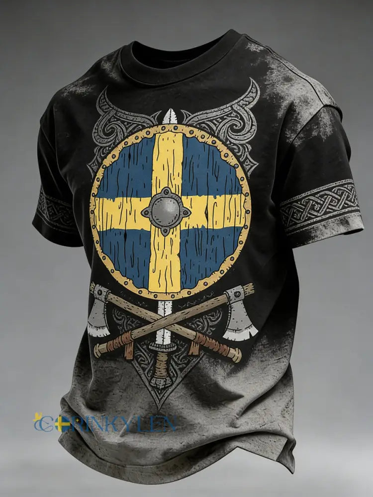 Herrtröja i vikingastil med åldrad effekt - A / S