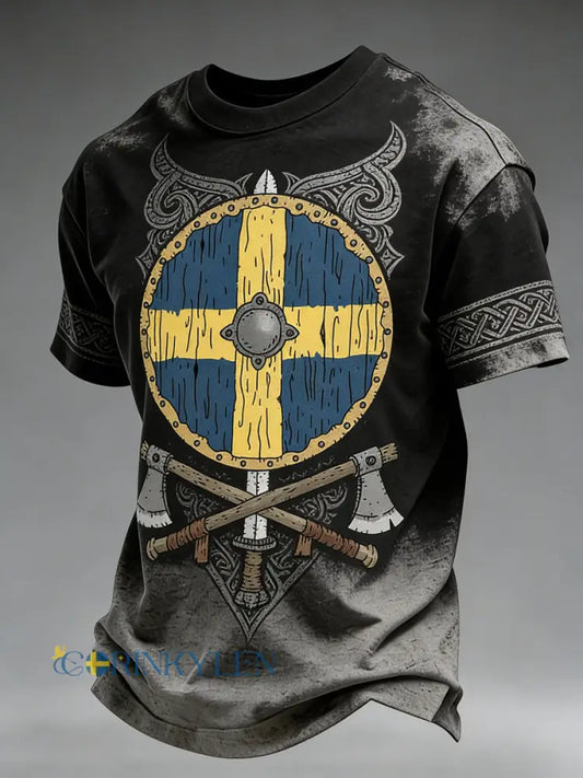 Herrtröja i vikingastil med åldrad effekt - A / S