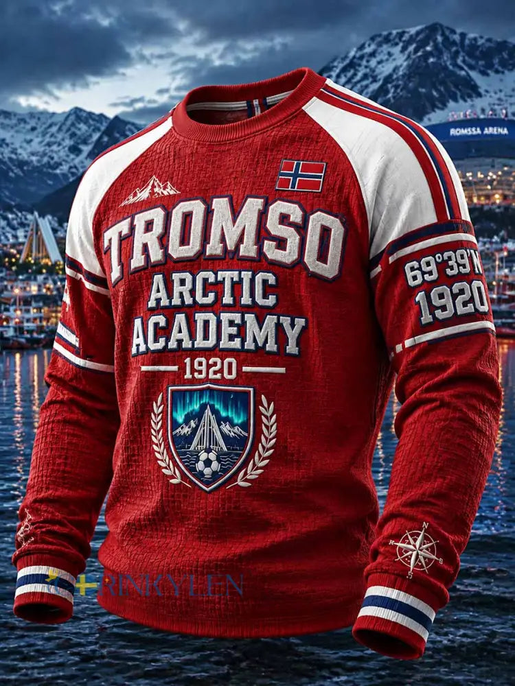 Herrtröja med fotbollsmönster från Tromsø Northernmost Football Club - som bild / S