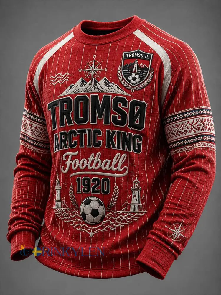 Herrtröja med fotbollsmönster från Tromsø Northernmost Football Club - som bild / S
