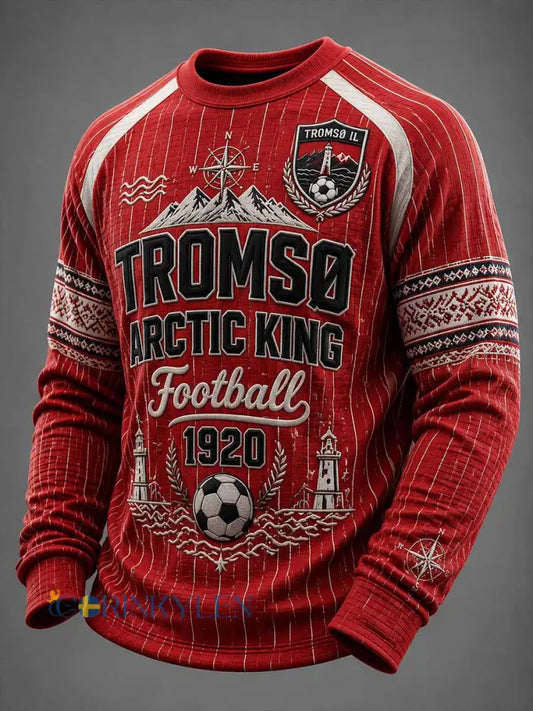 Herrtröja med fotbollsmönster från Tromsø Northernmost Football Club - som bild / S