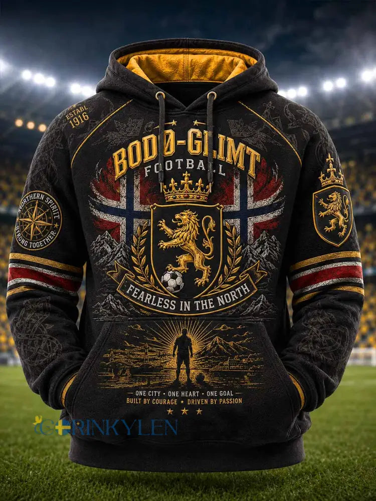 Herrtröja med fotbollsmotiv från Bodø Glimt - som bild / S