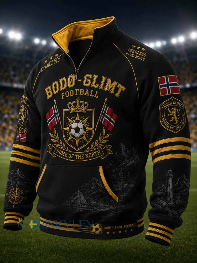 Herrtröja med fotbollsmotiv från Bodø Glimt - som bild / S