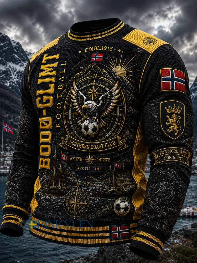 Herrtröja med fotbollsmotiv från Bodø Glimt - som bild / S
