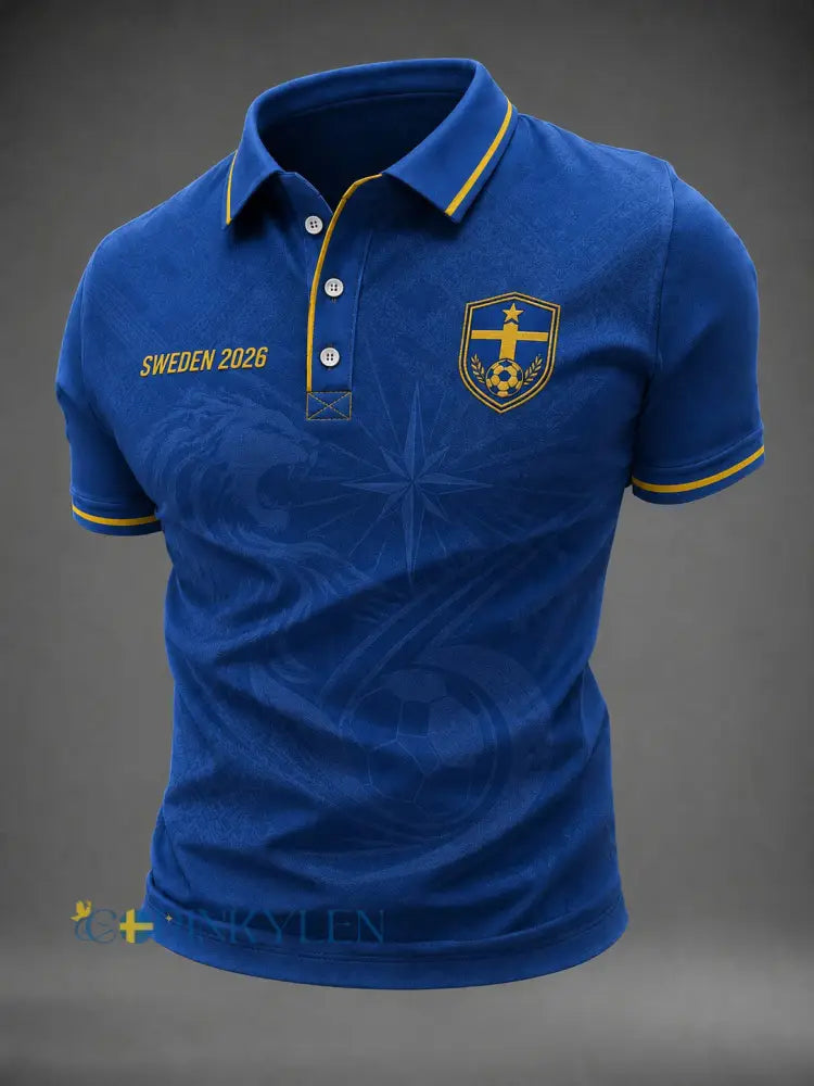 Herrtröja med fotbollsmotiv från Sverige - blå / S