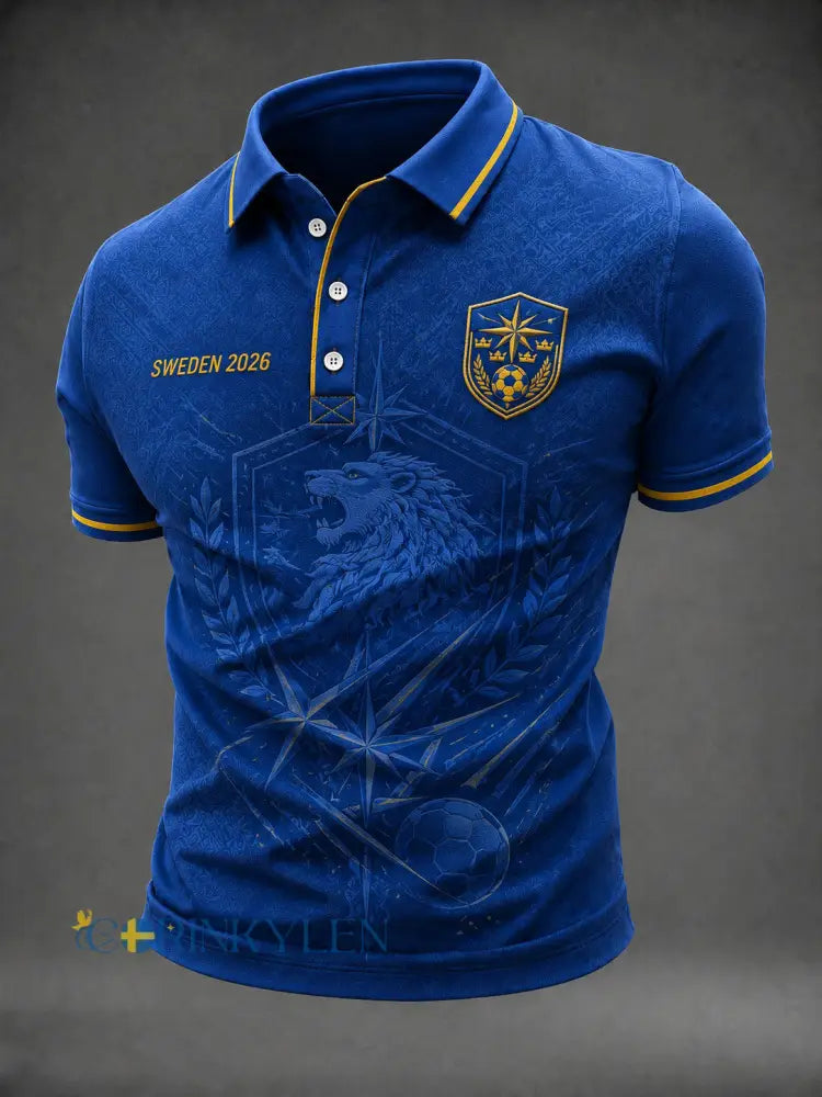 Herrtröja med fotbollsmotiv från Sverige - blå / S