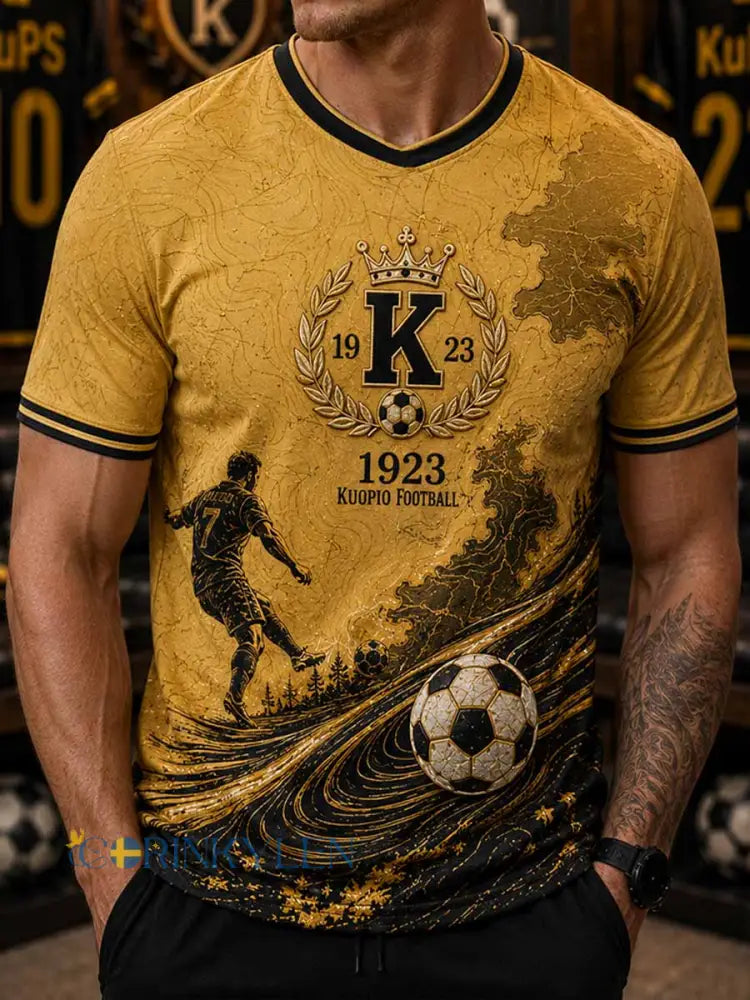 Herrtröja med grafiskt tryck från KuPS fotbollslag - som bild / S