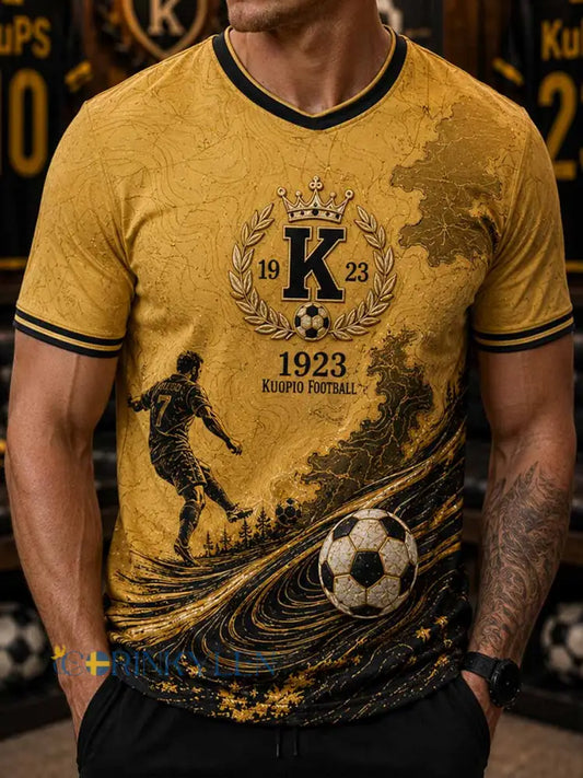 Herrtröja med grafiskt tryck från KuPS fotbollslag - som bild / S