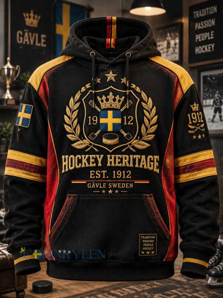 Herrtröja med ishockeyklubbstryck - som bild / S