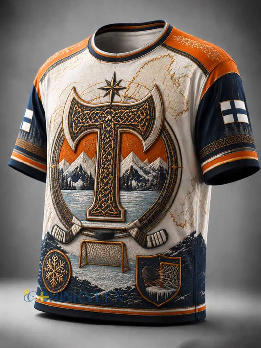 Herrtröja med ishockeymotiv från Tappara – t-shirt med minnesmönster - som bild / S