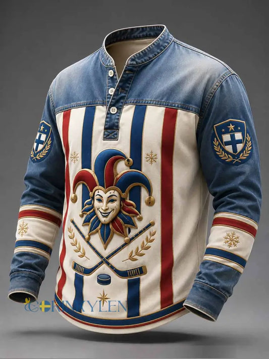 Herrtröja med jokerteckning från Jokerit Helsingfors ishockeyklubb - som bild / S