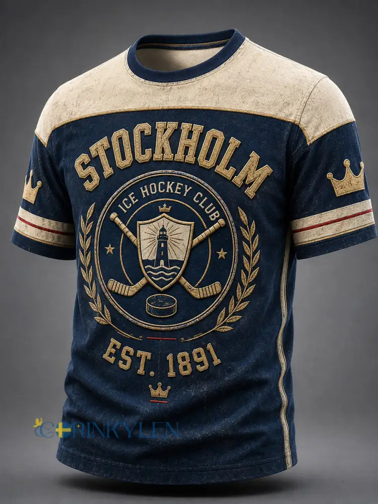 Herrtröja med korta ärmar från Djurgården Hockey Sverige - A / S