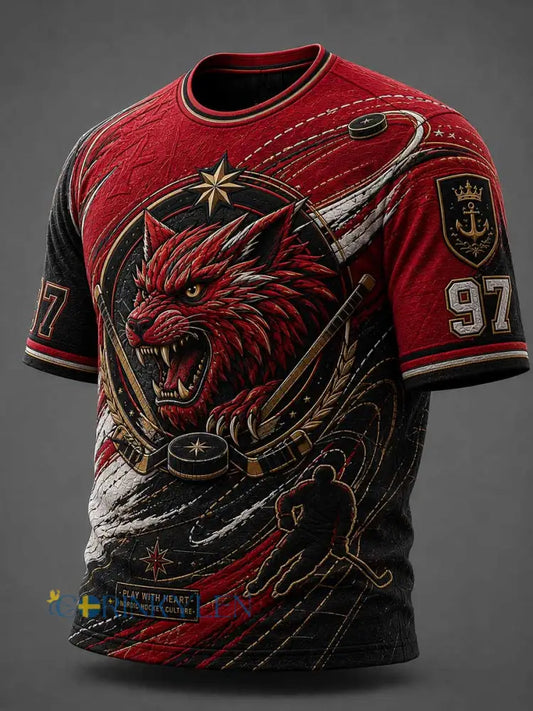 Herrtröja med retrotryck från 1897 – traditionellt hockeylag - som bild / S