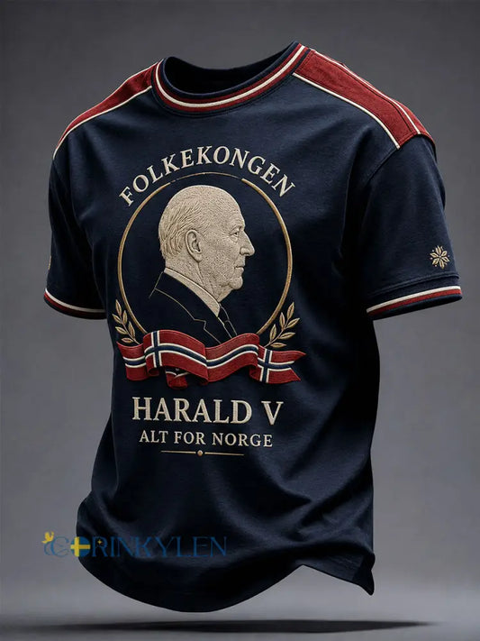 Herrtröja med tryck Rip Norway Harald - som bild / S