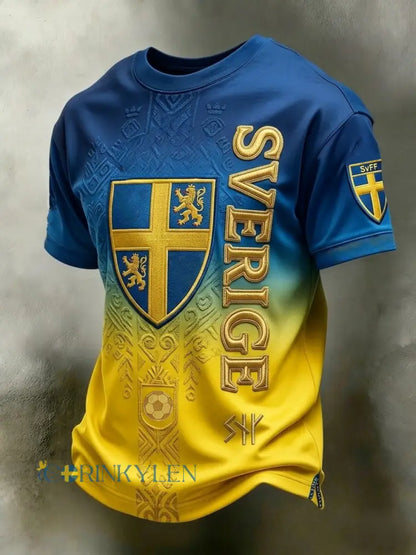 Herrtröja med tryck: Svensk fotbollslärd 2026
