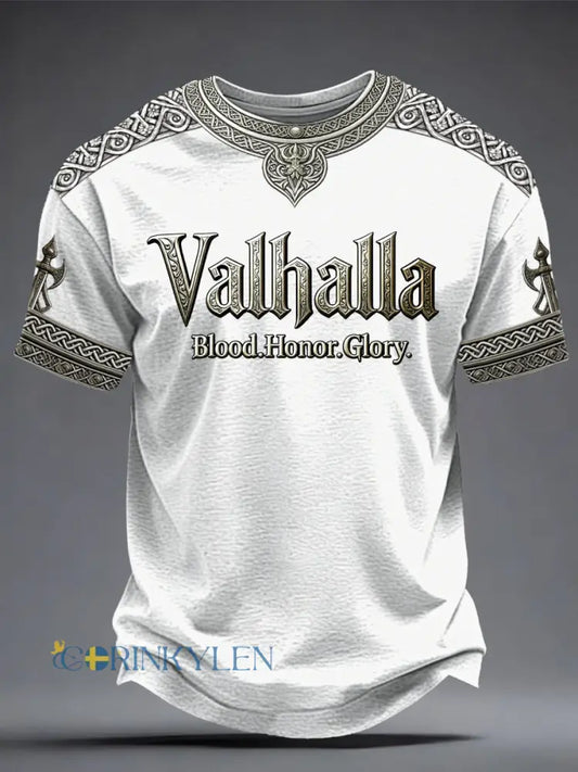 Herrtröja med vikingastil och Valhalla-motiv - som bild / S