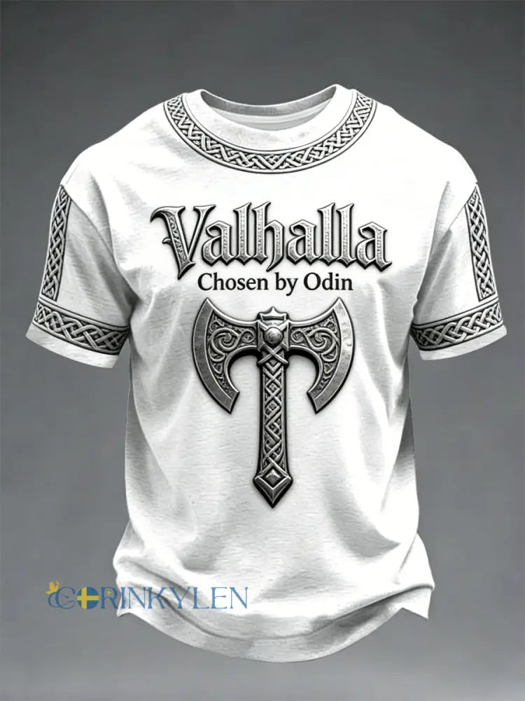 Herrtröja med vikingastil och Valhalla-motiv - som bild / S