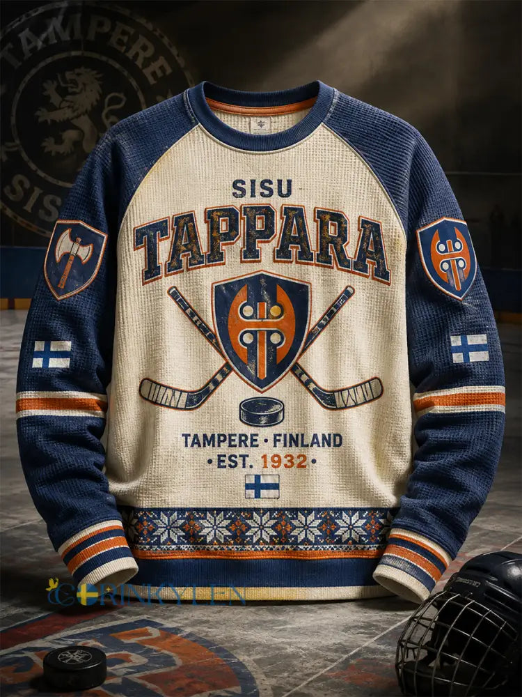 Ishockey Tappara Våffel Lång ärm T-shirt - A / S